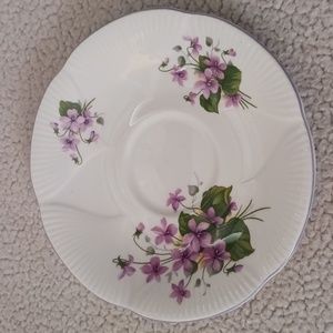 Royal Albert Bone China Saucer, Purple Violet Flowers